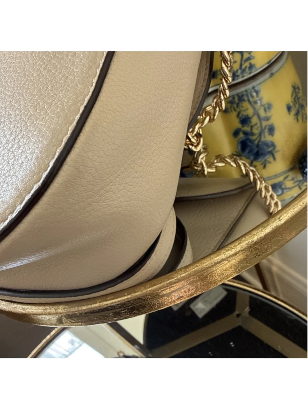 Michael Kors Pebble Leather Half Dome Crossbody Purse Bag